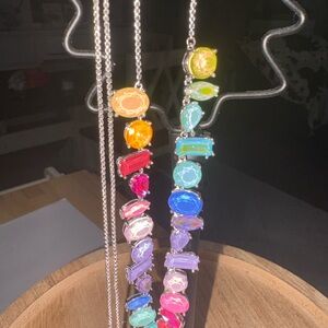 Vibrant Multicolor Gemstone Necklace